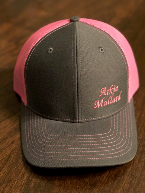 Cap - Charcoal and Neon Pink