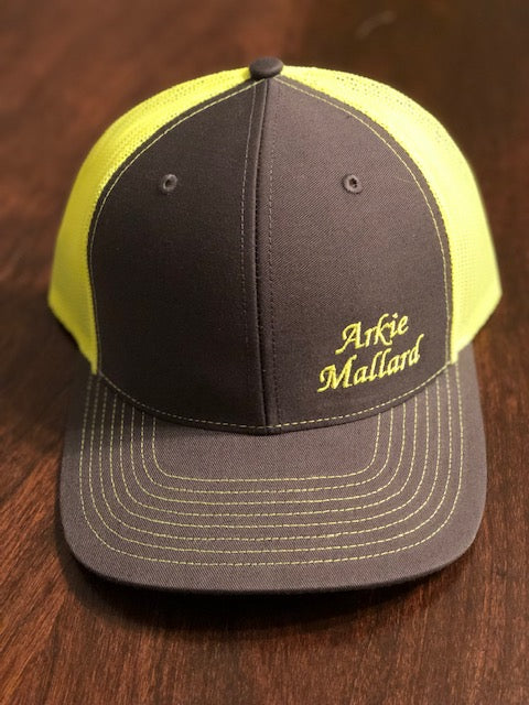 Cap - Charcoal and Neon Yellow